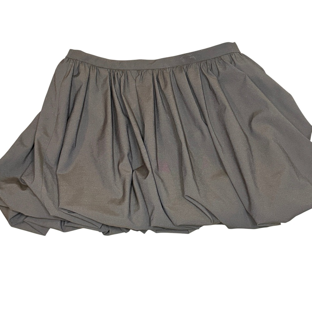 Zara Navy Bubble Hem Mini Skirt Puff Silhouette Size S, preppy, nautical‎